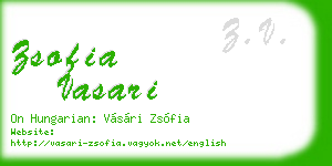 zsofia vasari business card
